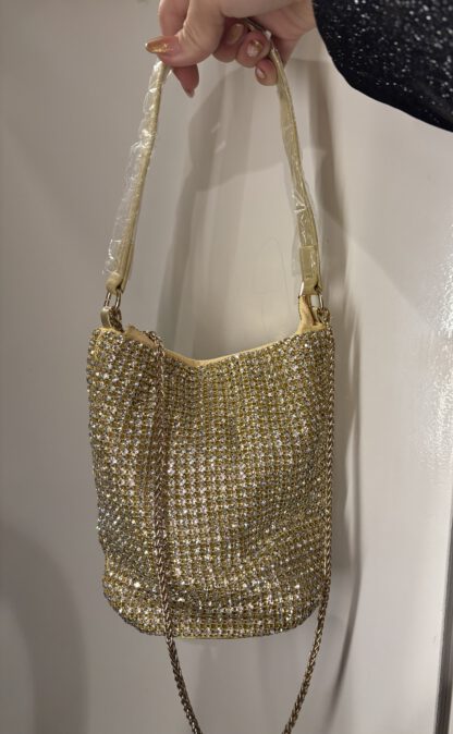 GLITTER TAS GOUD