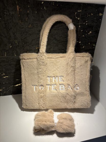 TOTE BAG FLUFFY BEIGE