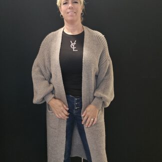 LONG VEST BRUIN (TOUPE)