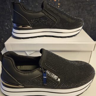 DAMES SNEAKER ZWART BLING