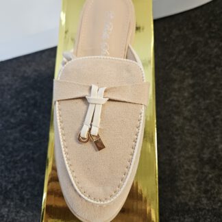 DAMES INSTAPPER SUEDE BEIGE